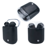 Clear Top Dual Chamber Wireless Bluetooth Earphones With Charging Box Black Vista Shops