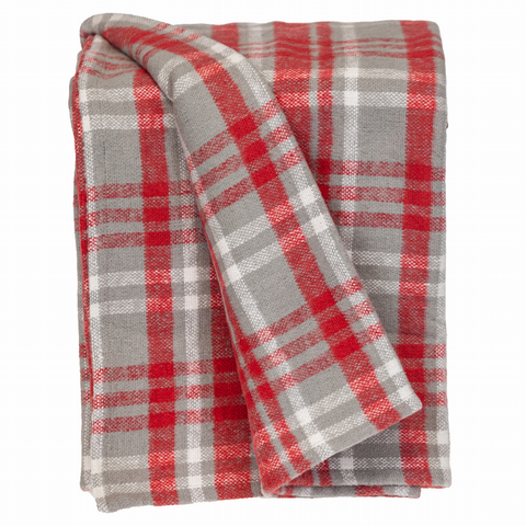 Parkland Collection Transitional Plaid Red Rectangle 50" x 65" Throw Red 50" x 65" Parkland Collection
