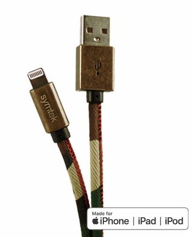 Camo Apple MFi Certified Lightning Cable for iPhones & iPads Camo 3 feet Fifth & Ninth