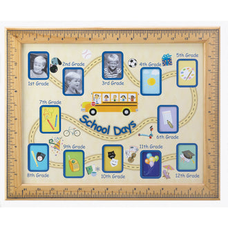 School Days  Picture Frame with Ruler Border Accent Plus