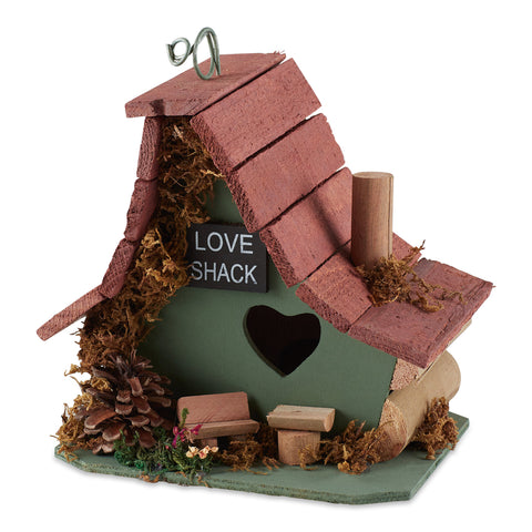 Love Shack Wood Bird House Songbird Valley