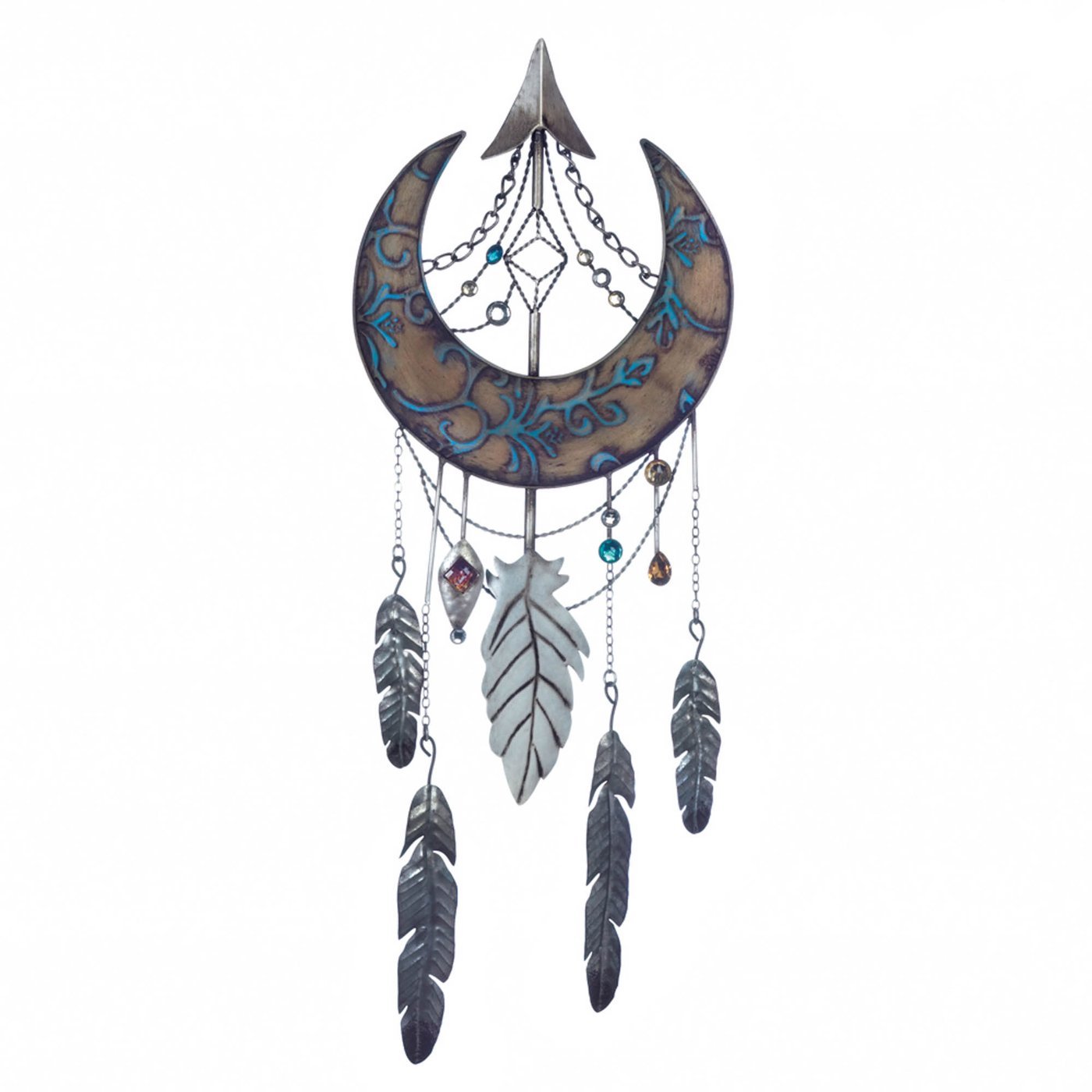 Crescent Moon Native-Style Metal Wall Decor Accent Plus