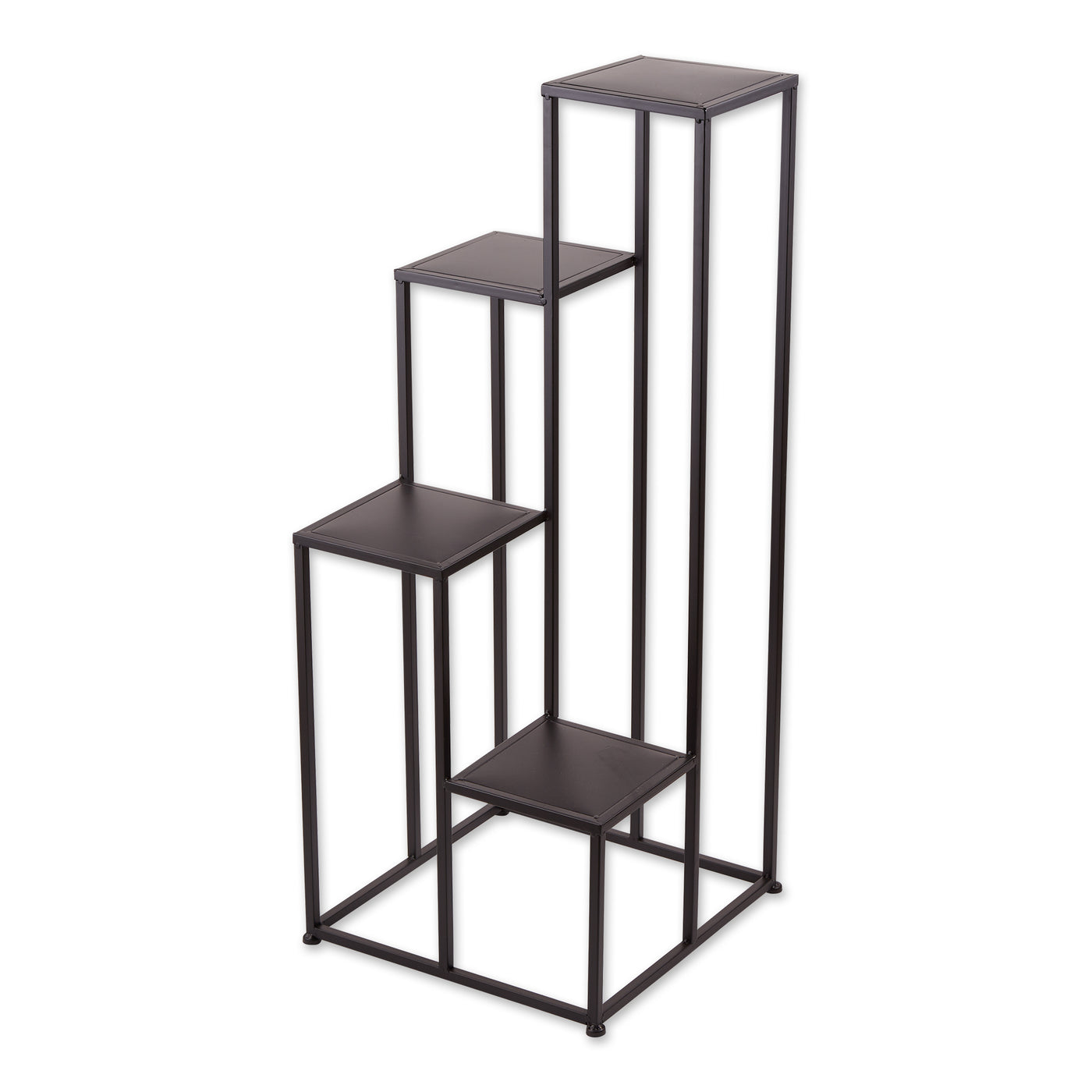 Four-Tier Modern Black Metal Plant Stand or Display Unit Summerfield Terrace