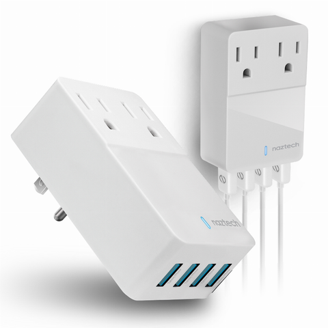 Fast Multi-Device Charger- 2 Outlets + 4 USB Port White Hypercel Corporation