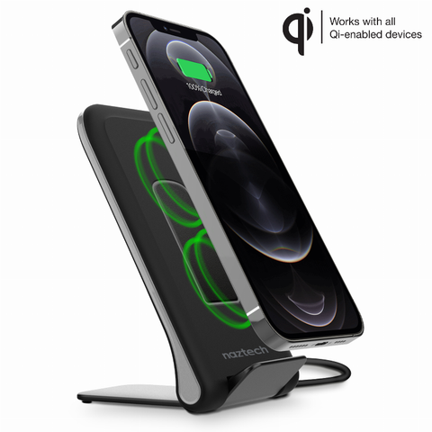 Power Stand 15W Foldable Fast Wireless Charger Black Hypercel Corporation