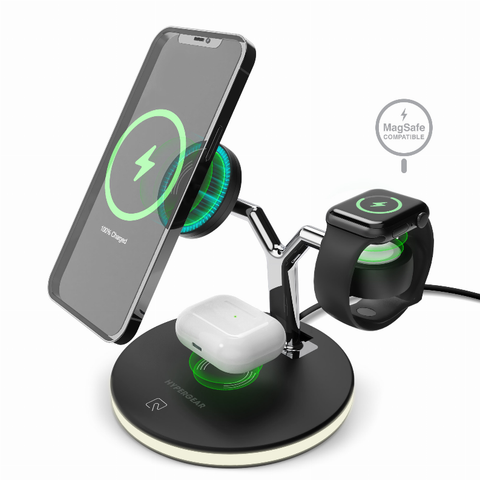 MaxCharge 3-in-1 Wireless Charging Stand Black Hypercel Corporation