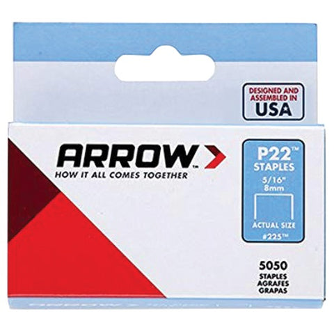 Arrow 225 P22 Plier Staples, 5,050 pack (5/16 Inches) ARROW(R)
