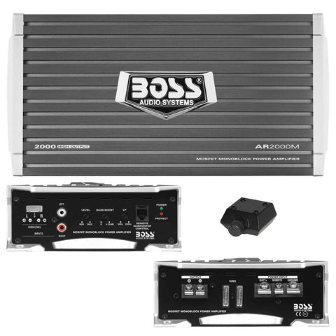 Boss Armor Monoblock Amplifier 2000W Max Boss Audio