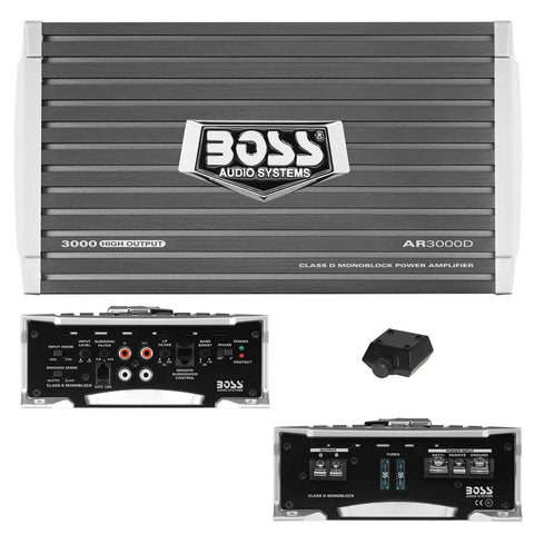 Boss Armor Class D Monoblock Amplifier 3000W Max Boss Audio