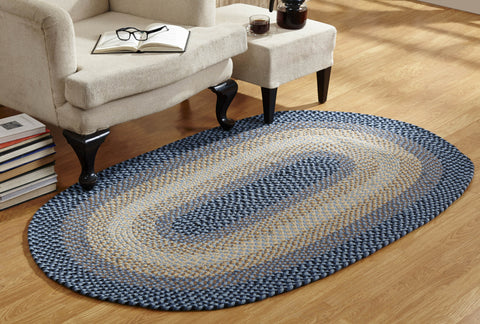 Woodbridge Oval Collection 20" x 30" Oval in Blue