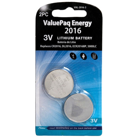 Dantona VAL-2016-2 ValuePaq Energy 2016 Lithium Coin Cell Batteries, 2 pk DANTONA(R)