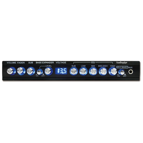 Audiopipe 5 Band Graphic Equalizer with 9 Volt Line Driver Output Audiopipe