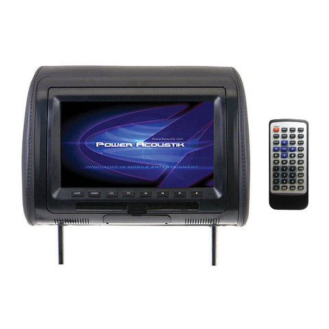Power Acoustik 9" Headrest Monitor 3-Color Skins LCD/DVD USB/SD SOLD EACH Power Acoustik