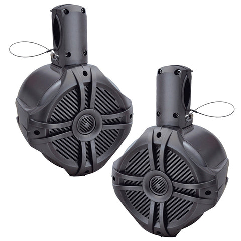 Power Acoustik Marine 6.5" Wake Tower Speaker Titanium (Pair) Power Acoustik