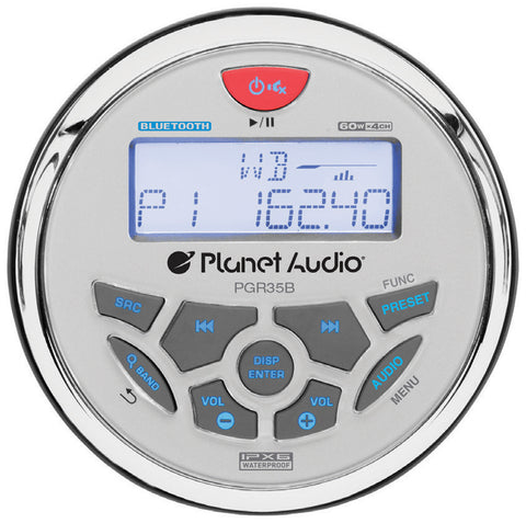 Planet Audio Marine AM/FM/Weather Mechless Receiver with Bluetooth Planet Audio