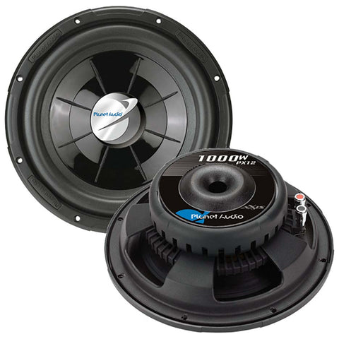 Planet 12" Shallow Mount Woofer 1000W Max Planet Audio