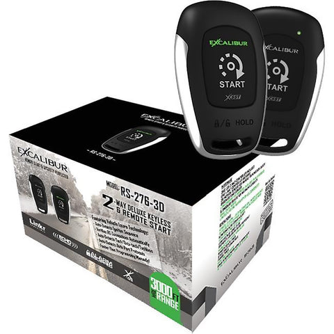 Excalibur 2-Way Remote Start/Keyless Entry System with 3000 Foot Range Excalibur Alarms