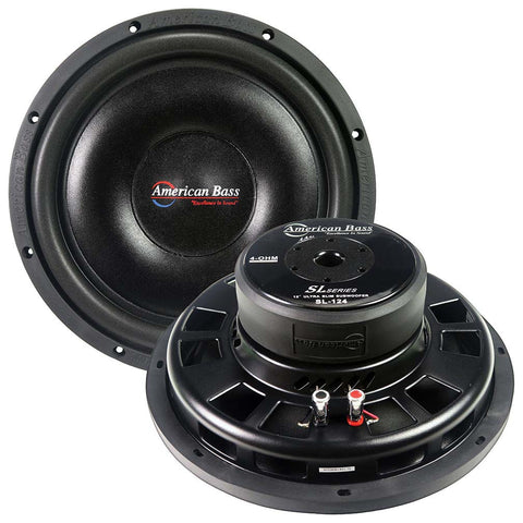 American Bass 12" Shallow Mount Woofer 300W RMS/600W Max - 4 Ohm SVC American Bass