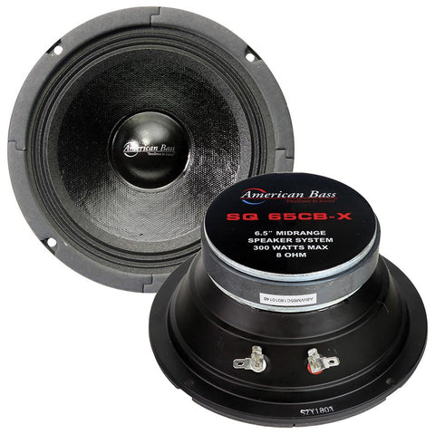 American Bass *SQ65CB-X* 6.5" (Sold each) closed back midrange speaker American Bass