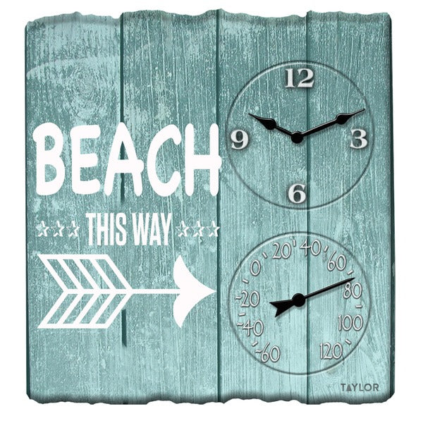 14X14 BEACH THIS WAY CLCK TAYLOR(R) PRECISION PRODUCTS