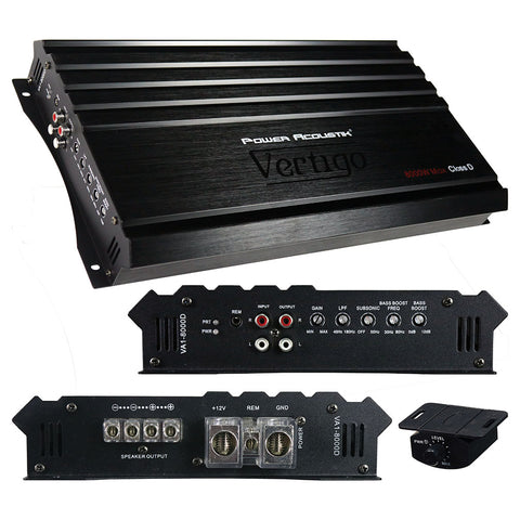 Power Acoustik Vertigo Series Monoblock Amplifier 8000W Max Power Acoustik