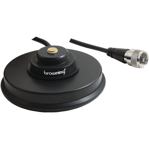 Browning BR1035 - UHF 3-5/8-Inch NMO Magnet Mount with Rubber Boot and Preinstalled UHF PL-259 Connector (Black Zinc Housing) BROWNING(R)