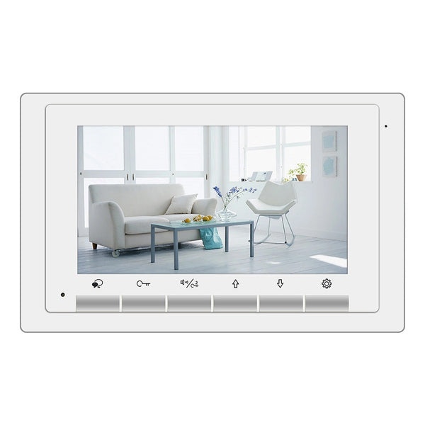 2Easy Video Intercom System 5011-N 7inch Color Monitor Station  DT-17S for 2-Wire Video Intercom Systems, 6-Control Buttons, Without Memory, Can Work with IPG, In White Housing 2easy Video Intercom Syst