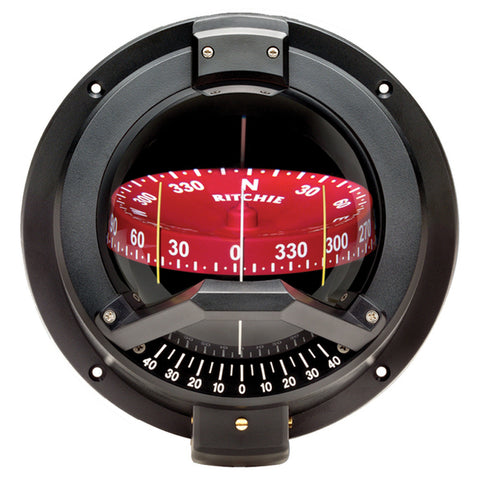 Ritchie BN-202 Navigator Compass - Bulkhead Mount - Black Ritchie