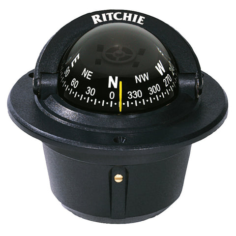 Ritchie F-50 Explorer Compass - Flush Mount - Black Ritchie