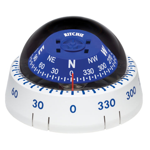 Ritchie XP-99W Kayaker Compass - Surface Mount - White Ritchie