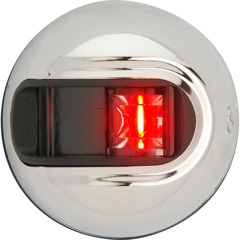 Attwood LightArmor Vertical Surface Mount Navigation Light - Port (red) - Stainless Steel - 2NM Attwood Marine