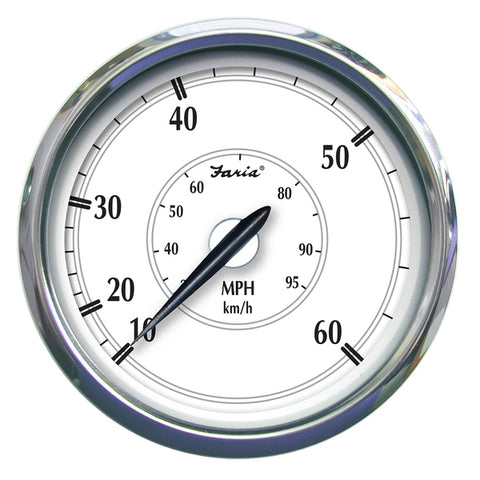 Faria Newport SS 5" Speedometer - 0 to 60 MPH Faria Beede Instruments