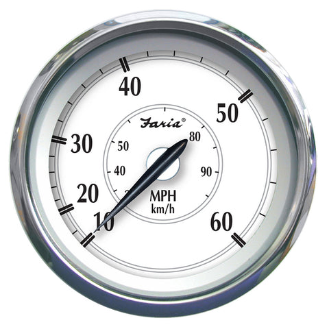 Faria Newport SS 4" Speedometer - 0 to 60 MPH Faria Beede Instruments