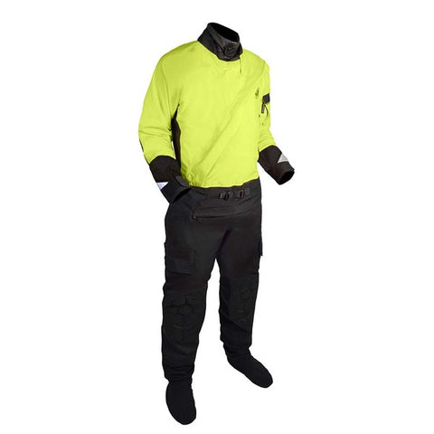 Mustang Sentinel&trade; Series Water Rescue Dry Suit - Fluorescent Yellow Green/Black - 3XL Short Mustang Survival