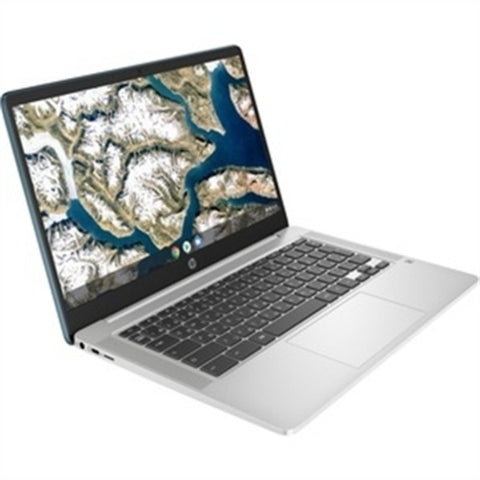 HP Chromebook 14" - 1366 x 768 - Quad-core - 4 GB RAM - 4 GB On-board Memory - 64 GB Flash Memory - Mineral Silver Hp Consumer