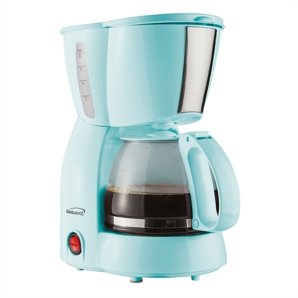 Brentwood TS-213BL 4 Cup Coffee Maker, Blue Brentwood