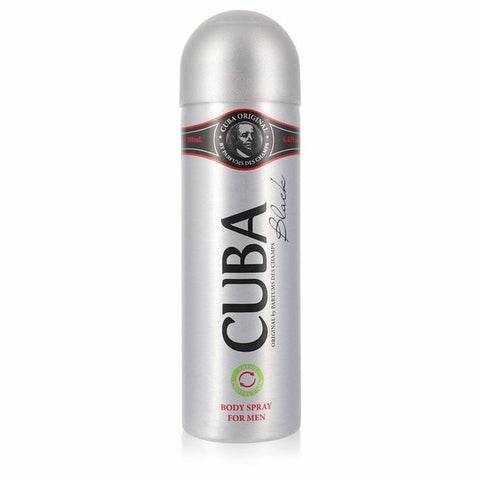 Cuba Black Body Spray 6.6 Oz For Men Fragluxe