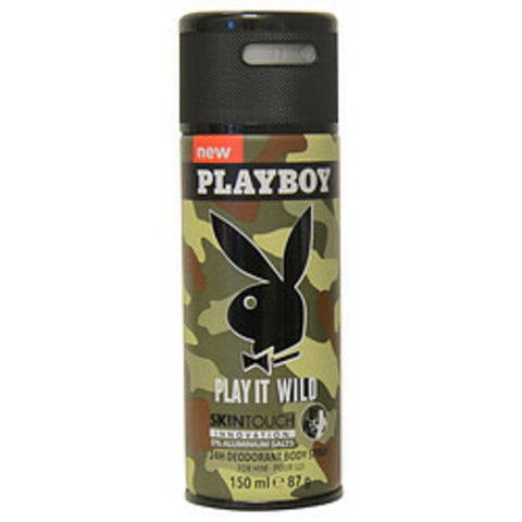 Playboy Play It Wild By Playboy Deodorant Body Spray 5 Oz For Men Playboy