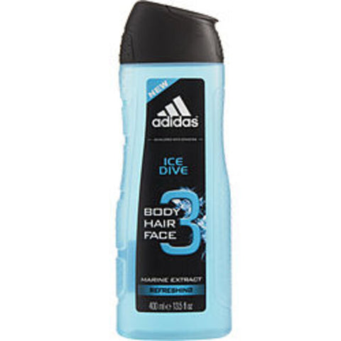 Adidas Ice Dive By Adidas 3 Body, Hair & Face Shower Gel 13.5 Oz (developed With Athletes) For Men Adidas