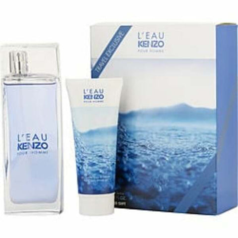 L'eau Kenzo By Kenzo Edt Spray 3.3 Oz & Hair And Body Shampoo 2.5 Oz (travel Offer) For Men Kenzo