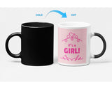 Its a GIRL Baby Shower Heat Sensitive Color Changing Mug Onetify