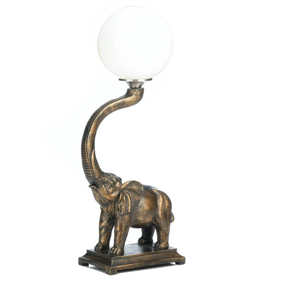 Trumpeting Elephant Globe Accent Lamp Accent Plus