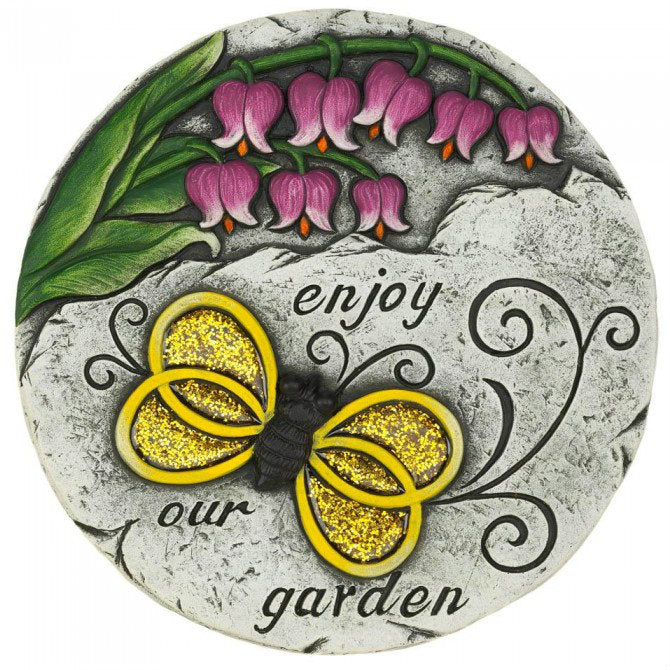 Enjoy Our Garden Bumblebee Cement Garden Stepping Stone Accent Plus