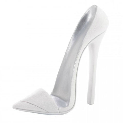 Sparkly High Heel Shoe Phone Holder - White Accent Plus
