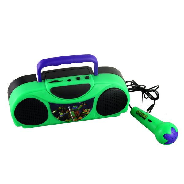 Teenage Mutant Ninja Turtles Portable Radio Karaoke Kit With Microphone Nickelodeon