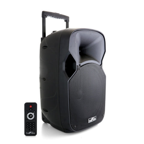 beFree Sound 12 Inch 700 Watts Bluetooth Portable Speaker with USB, SD, FM Radio Befree Sound