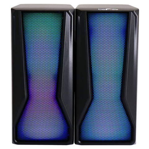 beFree Sound Color LED Dual Gaming Speakers Befree Sound