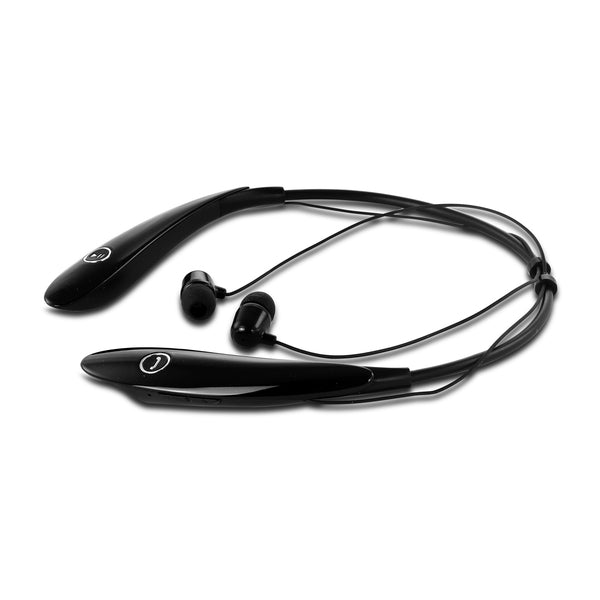 beFree Sound Bluetooth Wireless Active Sports Earbud Headphones in Black with Microphone Befree Sound
