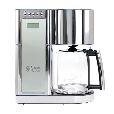 Russell Hobbs Glass 8 Cup Coffeemaker in Silver and Stainless Steel Russell Hobbs