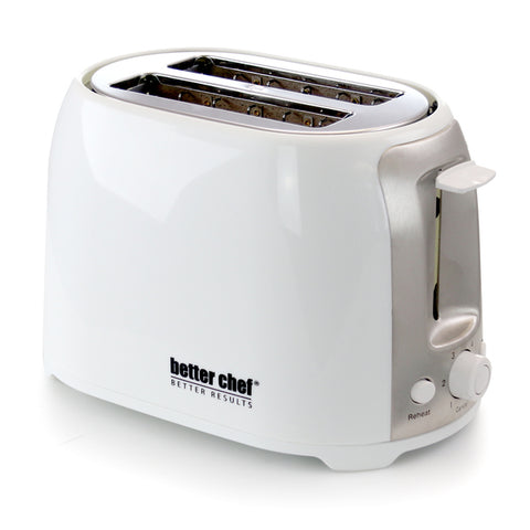 Better Chef Cool Touch Wide-Slot Toaster- White Better Chef